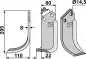 Preview: Fräsmesser, linke Ausführung